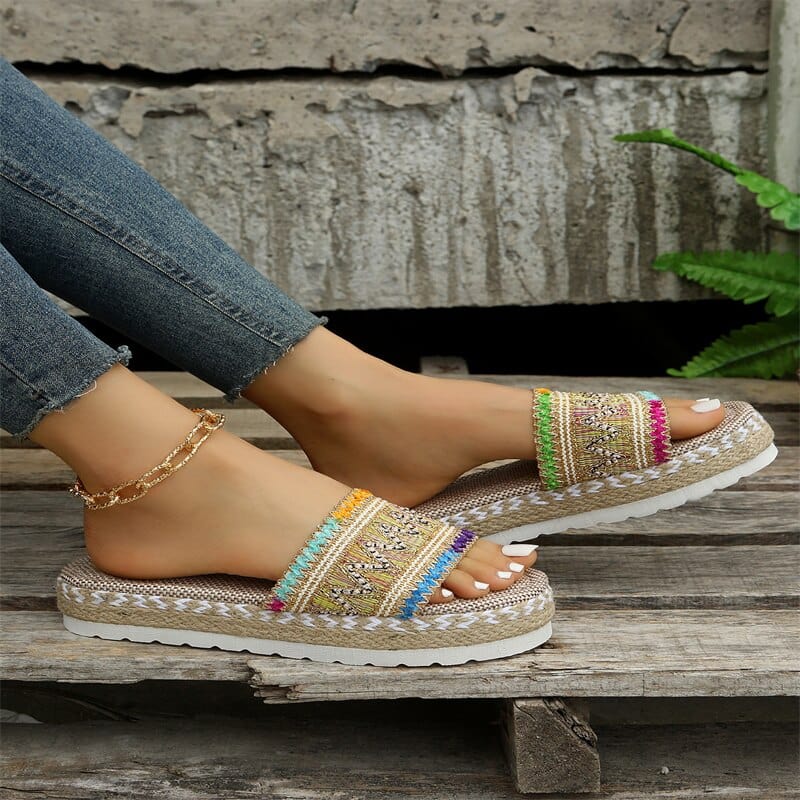 Boho Espadrille Platform Sandals