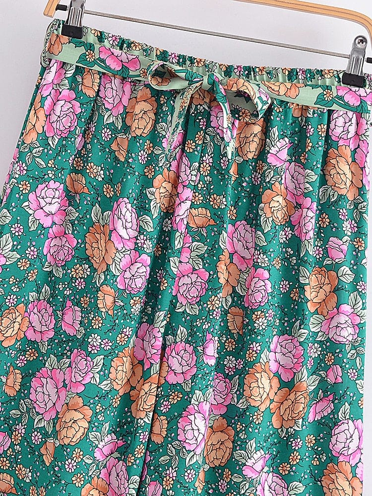 Leora Wide Leg Floral Pants