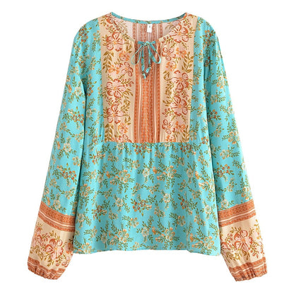 Zella Floral Long Sleeve Blouse