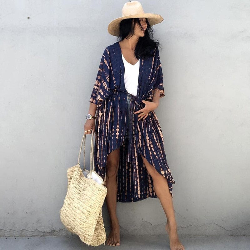 Navy Breeze Kimono