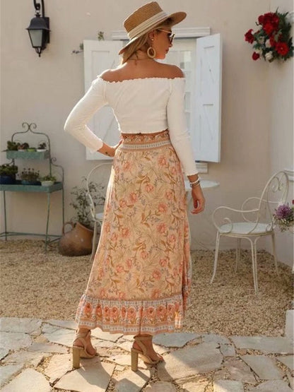 Pastel Garden Symphony Maxi Skirt