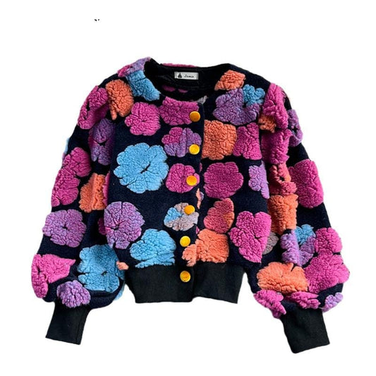 Flower Tufted Sweater