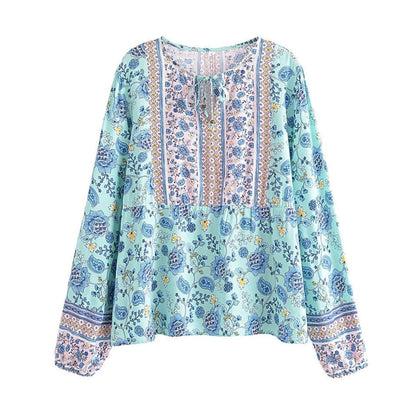 Elora Bohemian Long Sleeve Blouse