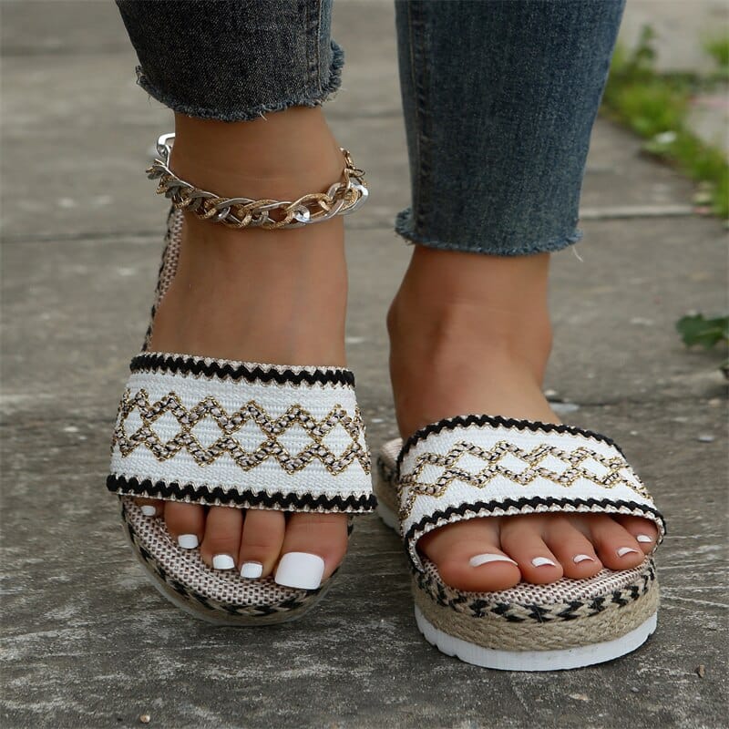 Boho Espadrille Platform Sandals