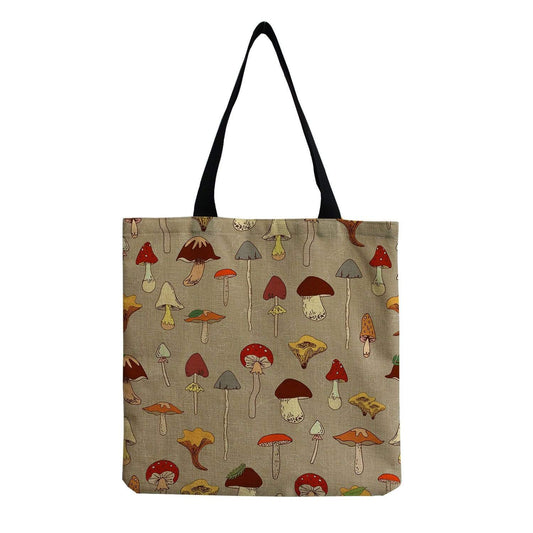 Mushroom Design Tote Bag