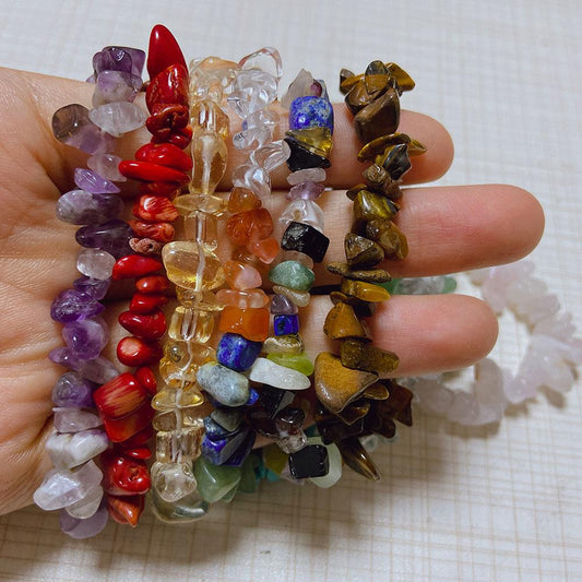 Natural Raw Crystal Bracelets