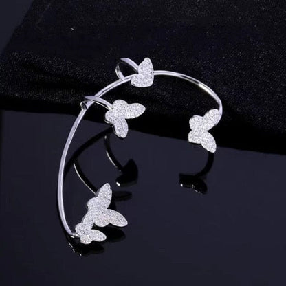 Fly Away Butterfly Cuff Earrings