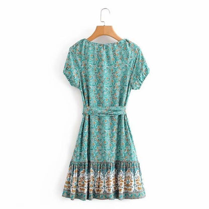 Adamina Boho Mini Dress ( 3 Colors )