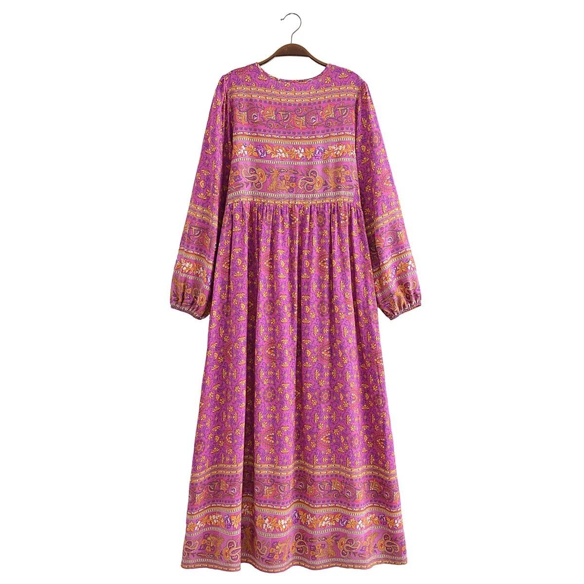 Alice Long Sleeve Boho Maxi Dress