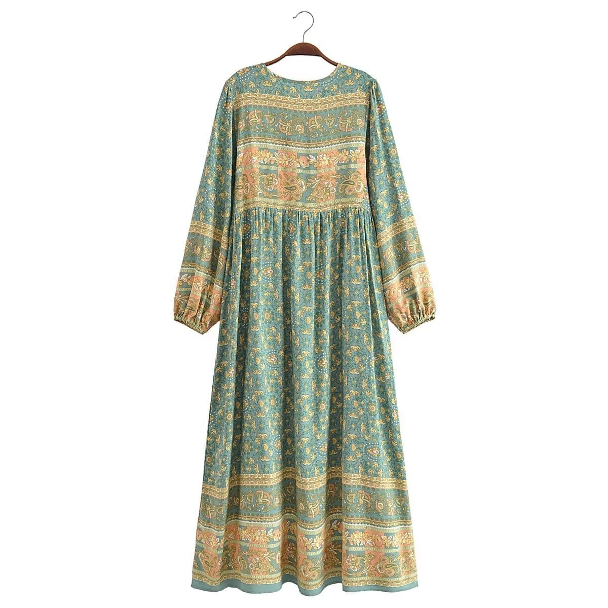 Alice Long Sleeve Boho Maxi Dress