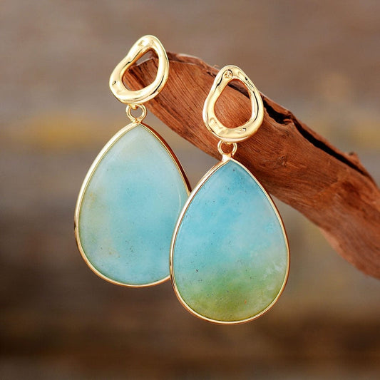 Amazonite Stud Earrings