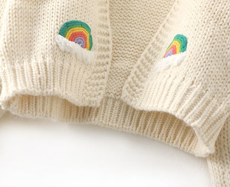 Asha Embroidered Rainbow Cardigan