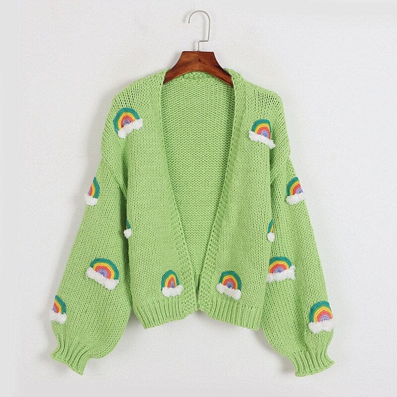 Asha Embroidered Rainbow Cardigan