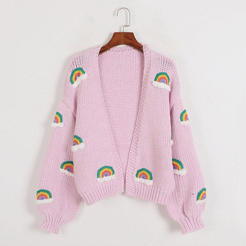 Asha Embroidered Rainbow Cardigan