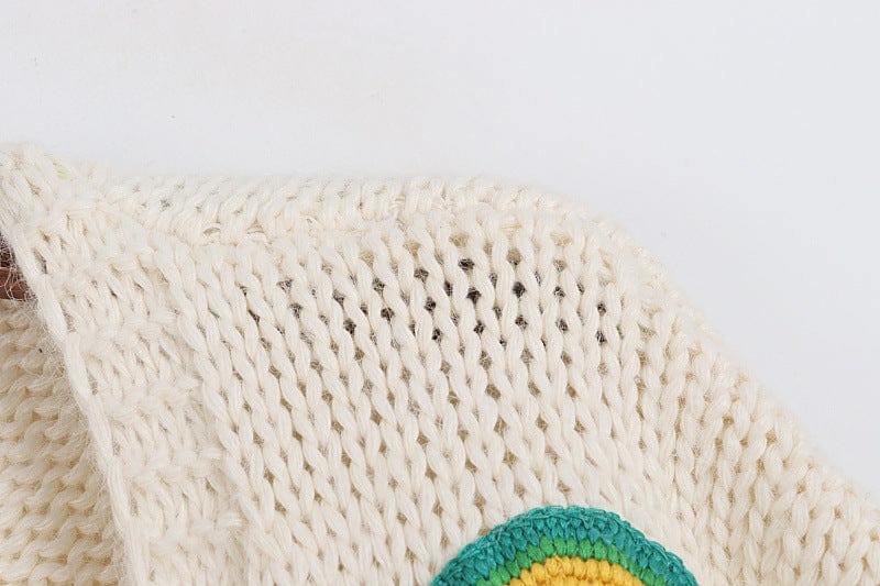 Asha Embroidered Rainbow Cardigan