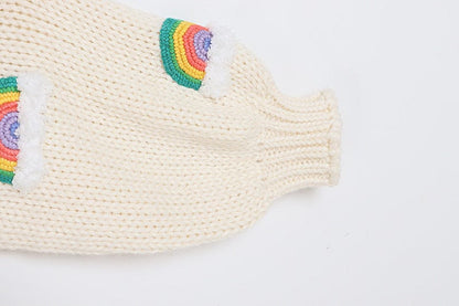 Asha Embroidered Rainbow Cardigan