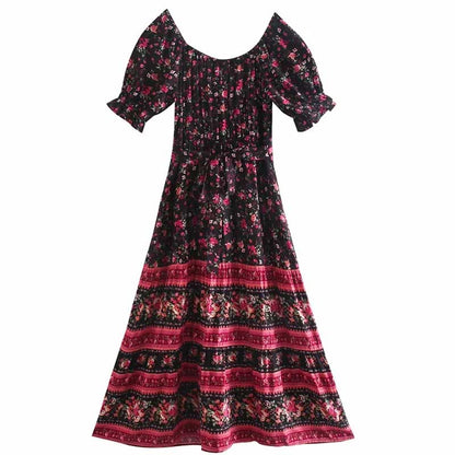 Aranyani Boho Midi Dress