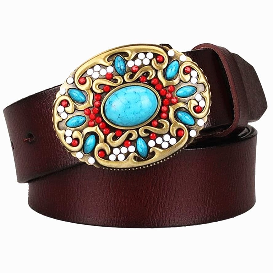 Mosaic Turquoise Mosqueta Belt