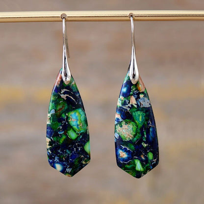 Bohemian Jasper Dangle Earrings