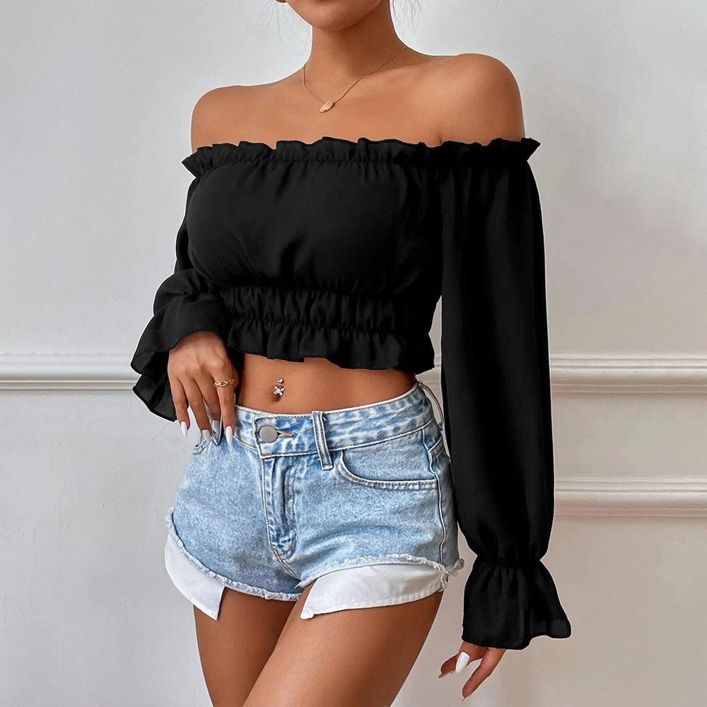 Esther Off Shoulder Crop Top