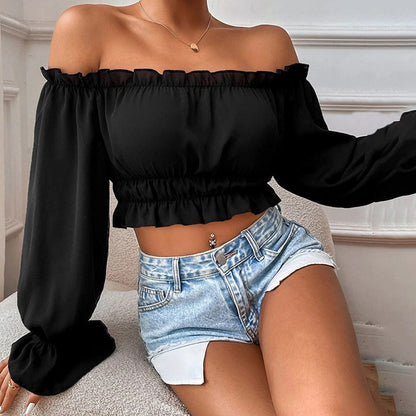 Esther Off Shoulder Crop Top