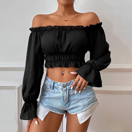 Esther Off Shoulder Crop Top