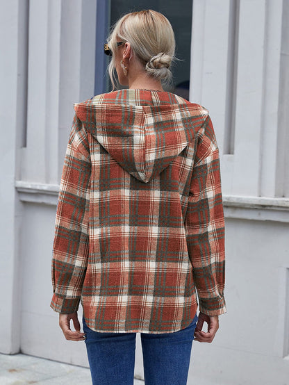 Avalon Plaid Hooded Shacket