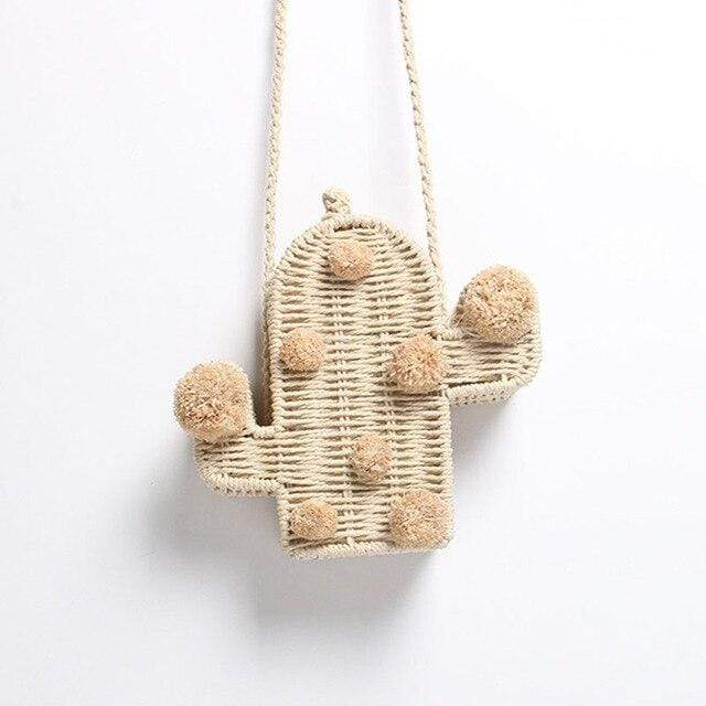 Cactus Straw Summer Bag