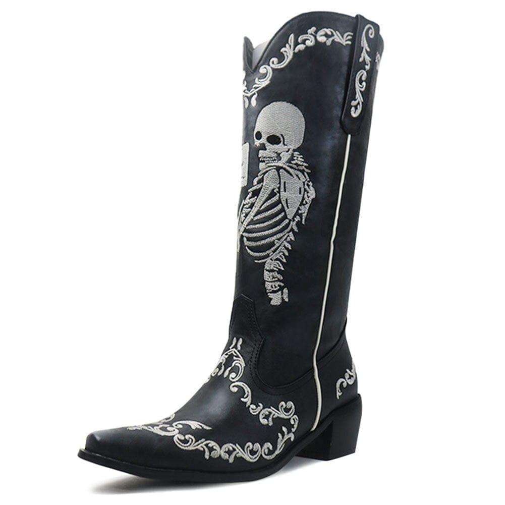 Savvanah Skull Western Cowgirl Boots