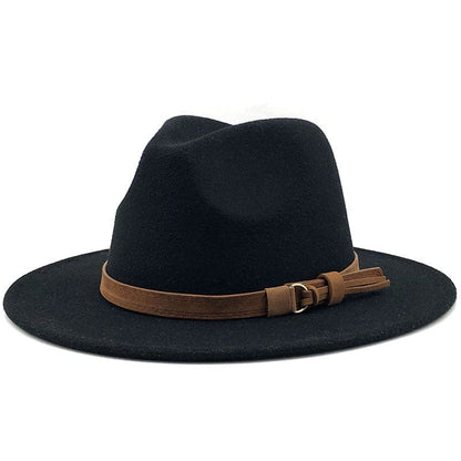 Eridian Fedora Hat With Leather Ribbon