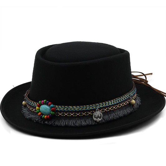 Boho Pork Pie Hat