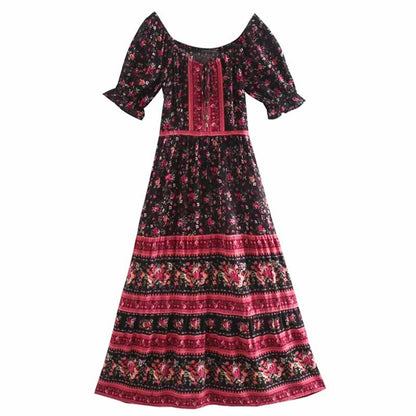 Aranyani Boho Midi Dress