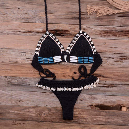 SHELL CROCHET TRIANGLE BIKINI SET