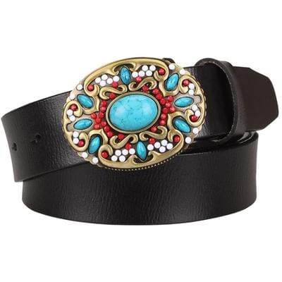 Mosaic Turquoise Mosqueta Belt