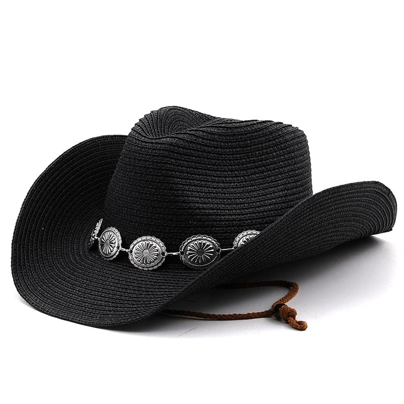 Wesley Straw Western Cowboy Hat