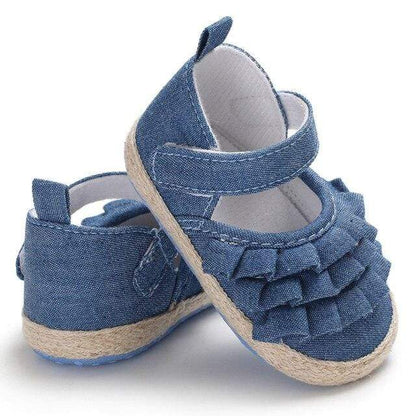 Ruffled Design Baby Girl Shoes