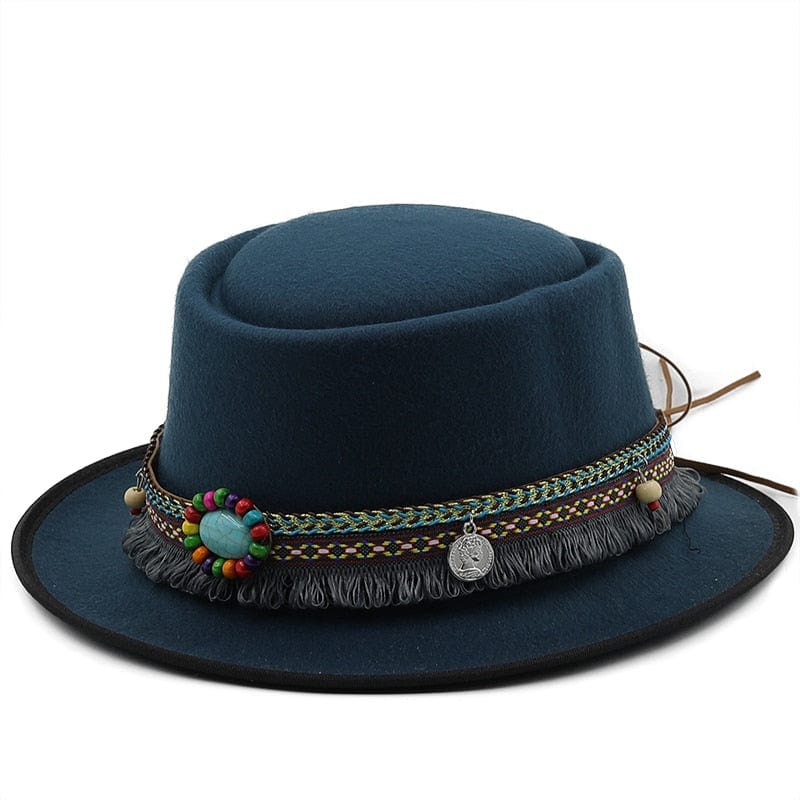 Boho Pork Pie Hat