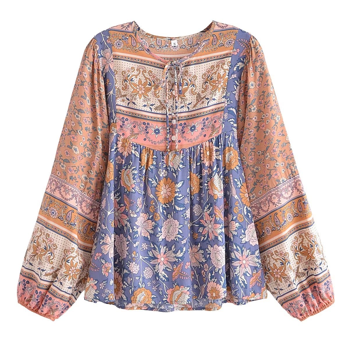 Zara Boho Long Sleeve Top