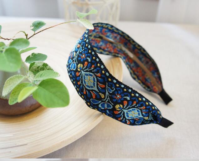 Bohemian Ethnic Embroidered Ribbon Hairbands