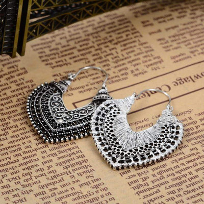 Boho Heart Drop Earrings