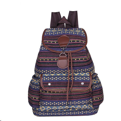 Indigo Canvas Backpack