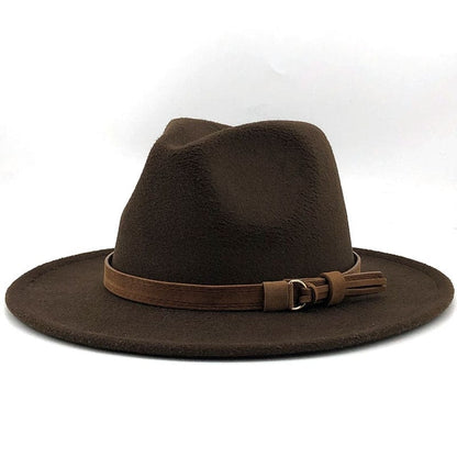 Eridian Fedora Hat With Leather Ribbon