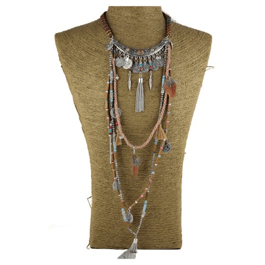 Earthly Gypsy Statement Long Necklace