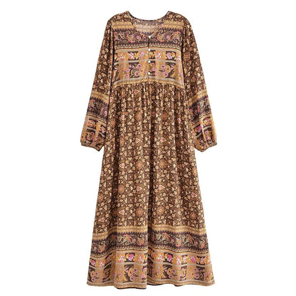 Alice Long Sleeve Boho Maxi Dress