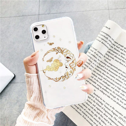 Mystical Sun And Moon Face Phone Case