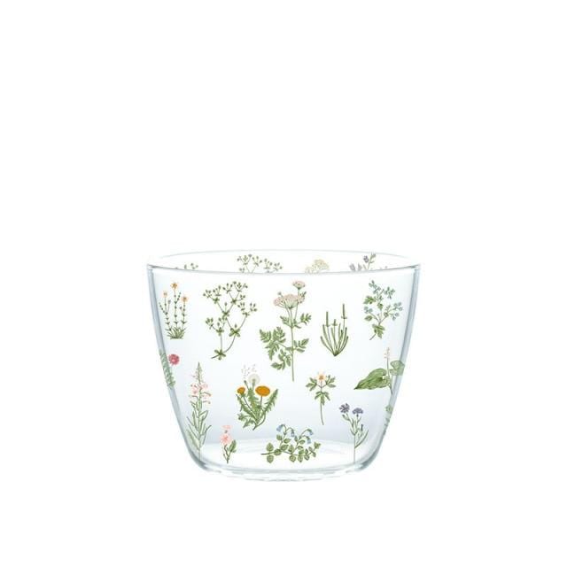 Grass & Flowers Glass Mug