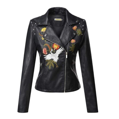 Cadence Vegan Leather Jacket In Black