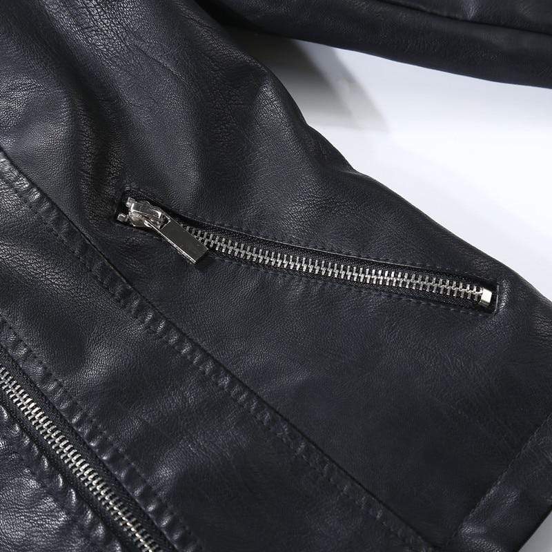 Cadence Vegan Leather Jacket In Black