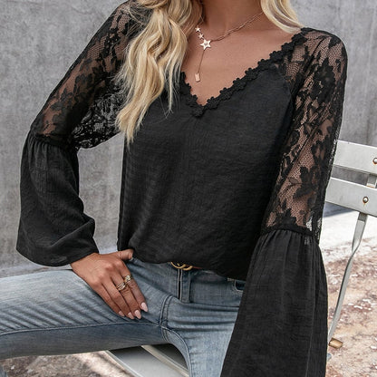 Celeste Lace Long Sleeve Blouse