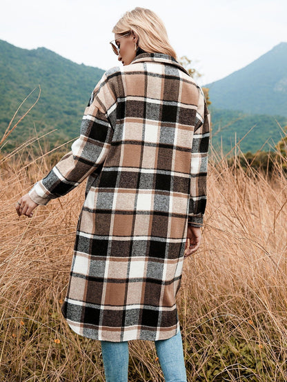 Celeste Longline Plaid Shacket